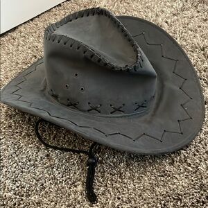 Grey cowboy/cowgirl hat